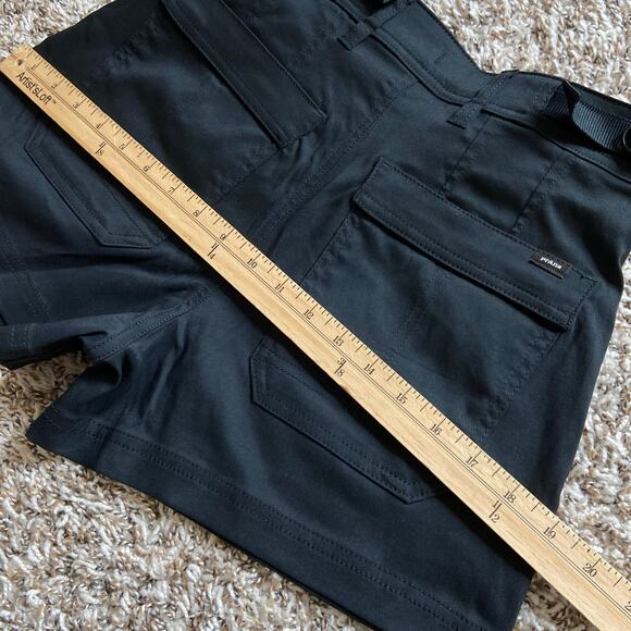 Prana Stretch Zion Cargo 3" Short Women's 0 Black Standard Fit High Rise Stretch - Picture 13 of 13